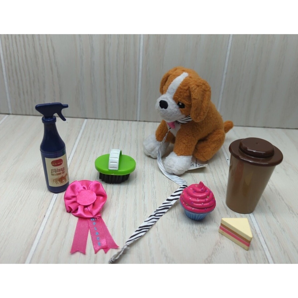 Battat Our Generation‎ + others lot Horse spray brush ribbon dog sandwich coffee
